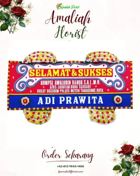 Papan Bunga Ucapan Selamat Temanggal